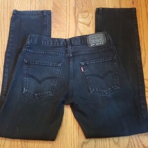 Levis 511 Boy's Slim Fit Black Denim Jeans